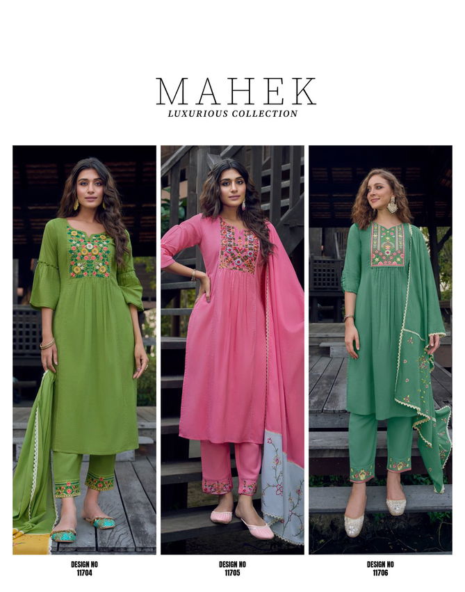 Mahek By Lily And Lali 11701-11706 Readymade Salwar Suits Catalog